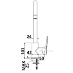 Akemi Sink Mixer Matte Black & Rose Gold - Image 3