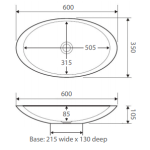 Bahama Cast Stone Basin, Matte Black - Image 4