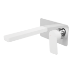 Cosmopolitan Wall Basin Set, Chrome/Matte White