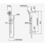 Krome Rail Shower - Image 2