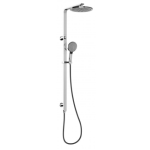 NX Quil Twin Shower Chrome/Matte Black