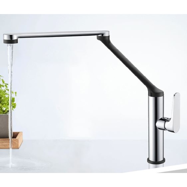 Exon 7 Sink Mixer Chrome/Black