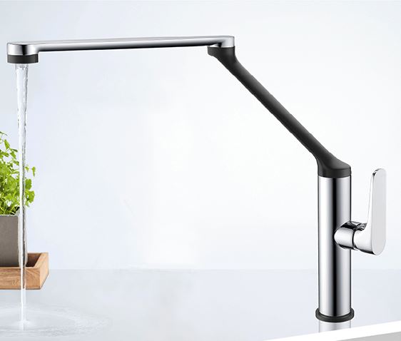 WT6216CB-Exon-7.jpg Exon 7 Sink Mixer Chrome/Black - Image 1