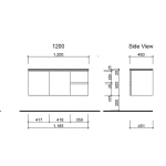 Wall Hung Vanity with Stone & Above Counter Basin by Timberline Nevada - Image 4