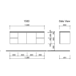 Wall Hung Vanity with Stone & Above Counter Basin by Timberline Nevada - Image 5