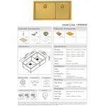 PIAZZA DOUBLE SQUARE BOWL - Image 3