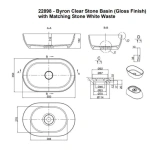 BYRON CLEAR STONE GLOSS BASIN - Image 3