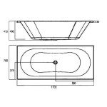 OCEANO METRO ISLAND INSET BATH - MATTE 1700 - Image 3