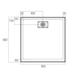 METRO SHOWER  OCEANO STONELITE BASE 900 X 900 - Image 3