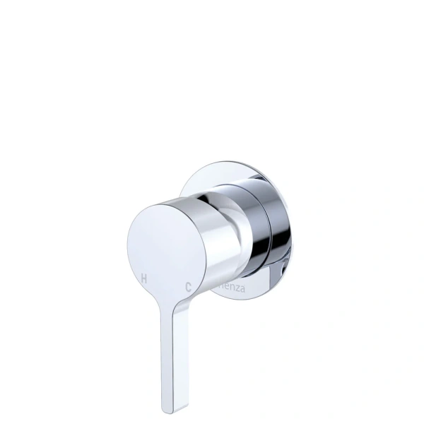 SMALL ROUND PLATE, CHROME SANSA WALL MIXER,