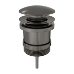 PULL-OUT BASIN WASTE, GUN METAL/UNIVERSAL POP-UP