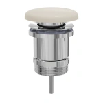 PULL-OUT BASIN WASTE, WARM WHITE/UNIVERSAL POP-UP