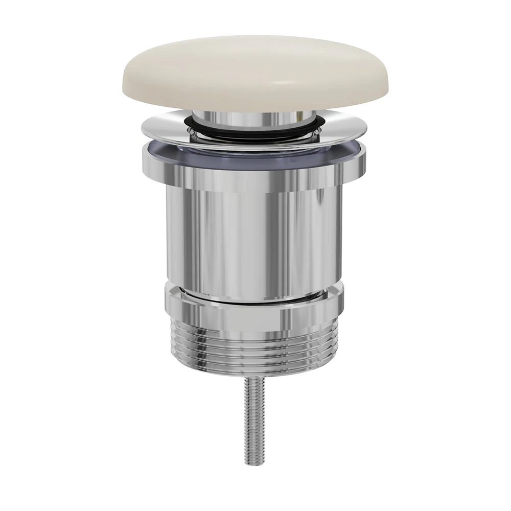 WAS72W_1000x1000 PULL-OUT BASIN WASTE, WARM WHITE/UNIVERSAL POP-UP - Image 1