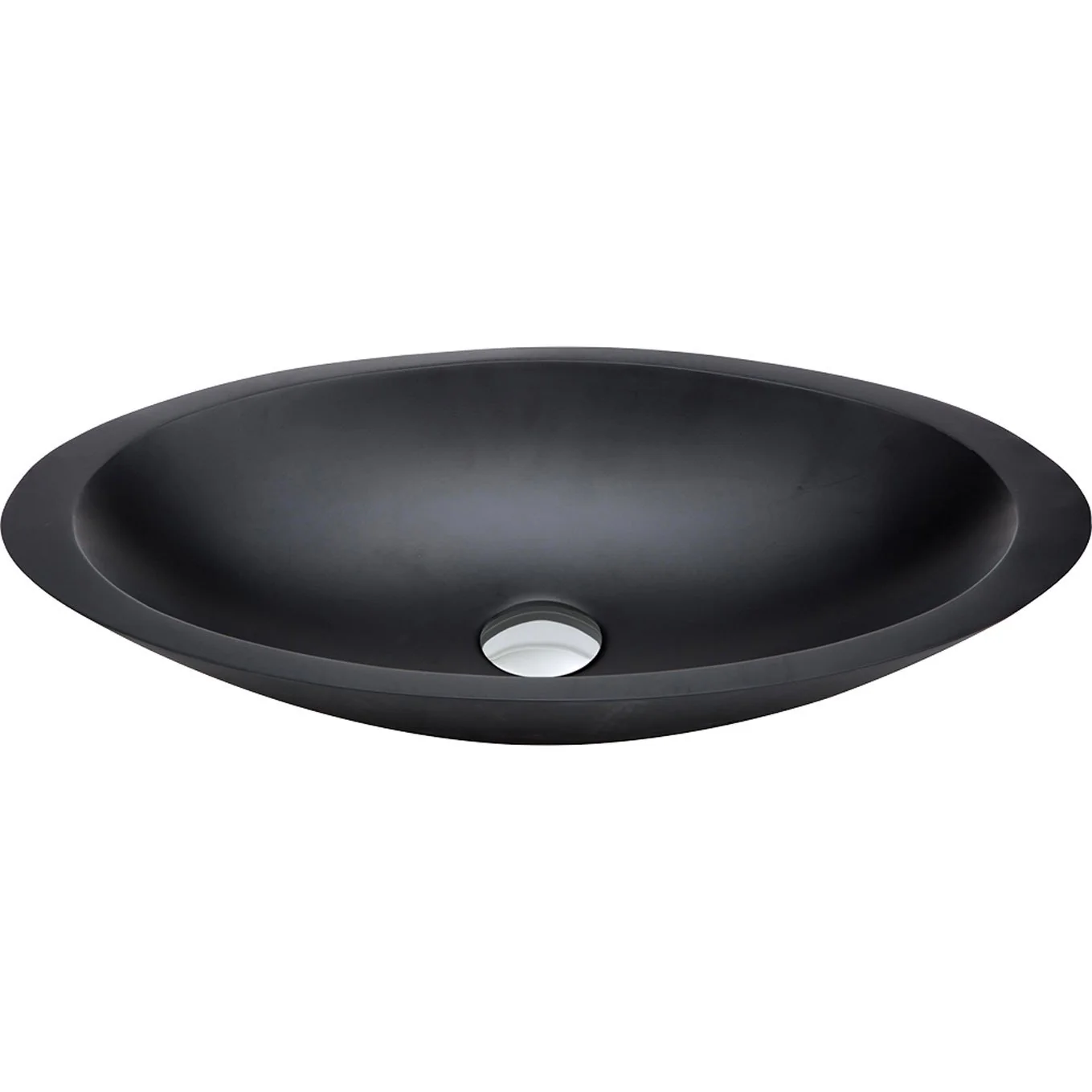 CSB01-MB_1_7d8fcfb8-af5f-48f5-9009-d34fe01bf993_1359x1359 BAHAMA MATTE BLACK SOILD SURFACE BASIN - Image 1