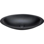 BAHAMA MATTE BLACK SOILD SURFACE BASIN - Image 3