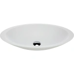 BAHAMA MATTE WHITE SOILD SURFACE BASIN