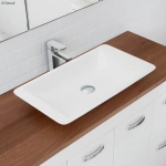 CLASSIQUE 600 MATTE WHITE SOILD SURFACE BASIN - Image 3