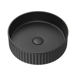 MINKA ROUND SOLID SURFACE ABOVE COUNTER BASIN MATTE BLACK - Image 2