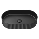 MINKA PILL SOLID SURFACE ABOVE COUNTER BASIN MATTE BLACK