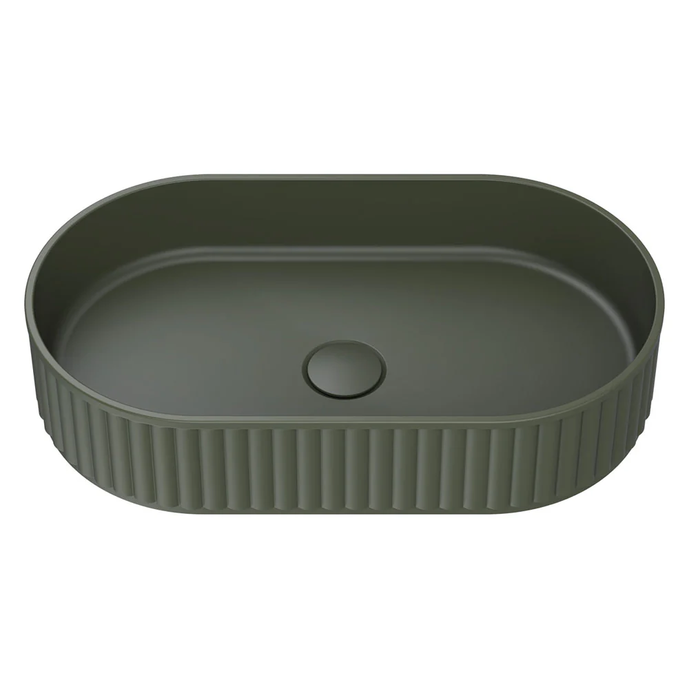 CSB804F_1000x1000 MINKA PILL SOLID SURFACE ABOVE COUNTER BASIN FOREST - Image 1