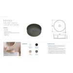 MINKA ROUND SOLID SURFACE ABOVE COUNTER BASIN DUSK - Image 3