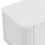 FIENZA MILA CURVED SATIN WHITE 1200 CABINET WITH CRYSTAL PURE STONE TOP - Image 2