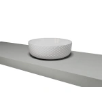 TIMBERLINE ALLURE DIMPLE GLOSS WHITE BASIN