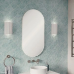 EMPIRE URBAN MATTE WHITE FRAMED MIRROR 450 X 900MM - Image 3