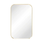 TONO URBAN BRASS SOFT SQUARE FRAMED MIRROR 500 X 800MM