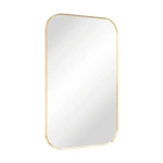 TONO URBAN BRASS SOFT SQUARE FRAMED MIRROR 500 X 800MM - Image 3