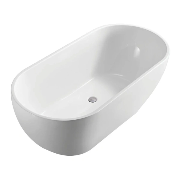 KOKO FREESTANDING ACRYLIC BATH 1500MM, GLOSS WHITE