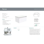 JOLI MANU WALL-HUNG VANITY 750MM - Image 2