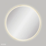 REBA LED URBAN BRASS FRAMED MIRROR, 900MM - Image 4