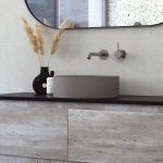 JADA ROUND CONCRETE ABOVE COUNTER BASIN, WARM GREY - Image 3