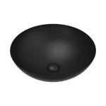 ALUCA MATTE BLACK ABOVE COUNTER BASIN