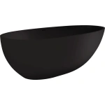 BAHAMA MATTE BLACK CAST STONE SOILD SURFACE BATH - Image 3