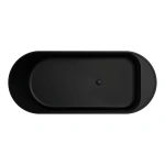 MINKA SOLID SURFACE BATH 1700MM MATTE BLACK - Image 2