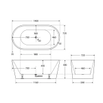 EMPIRE FREESTANDING ACRYLIC BATH - Image 5