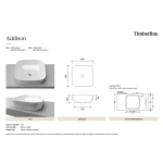 TIMBERLINE ADDISON MATTE WHITE BASIN - Image 3