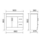 VT FINO 90 Vanity - Image 3