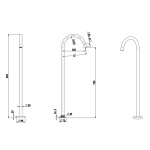 JESS Floor Standing Bath Filler - Image 5