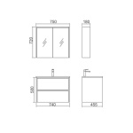 NEON Wall Hung Vanity - Image 4