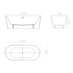 VIVO Free Standing Bath Tub - Image 4