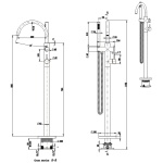 JESS Free Standing Bath Set - Image 5